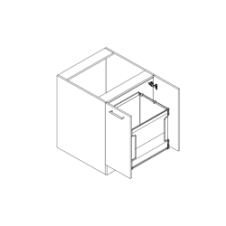 cesto biancheria in tessuto estraibile